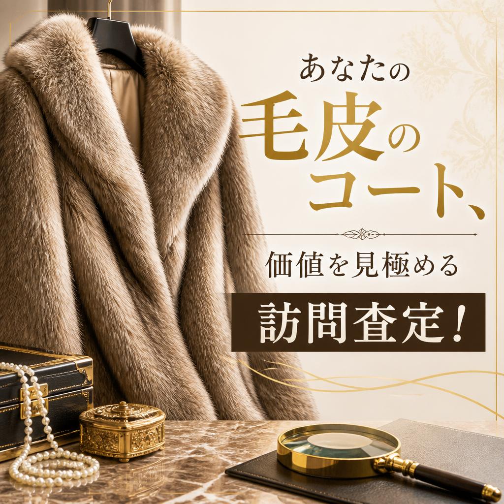 あなたの毛皮のコート、価値を見極める訪問査定！