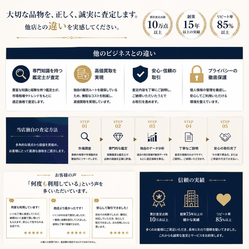 他社との違い！当店の査定力