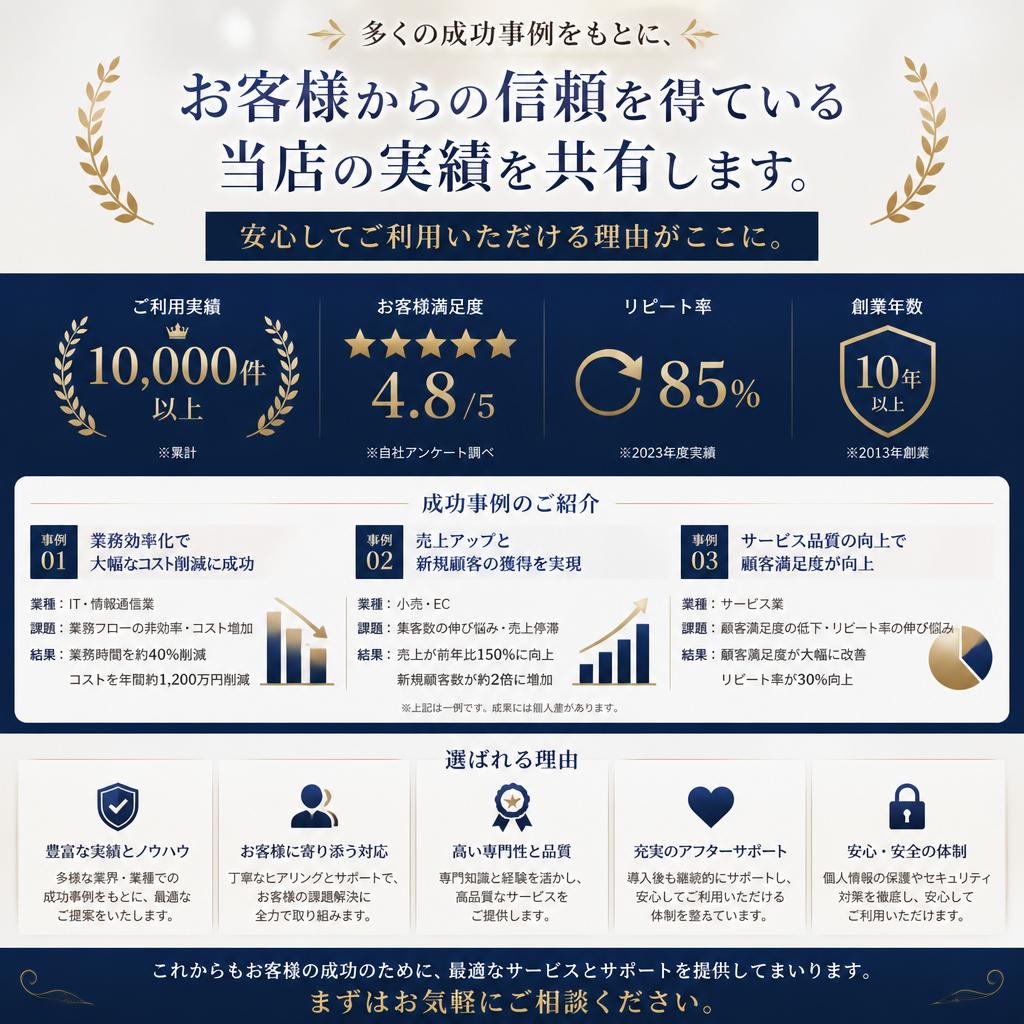 出張買取の実績と信頼性