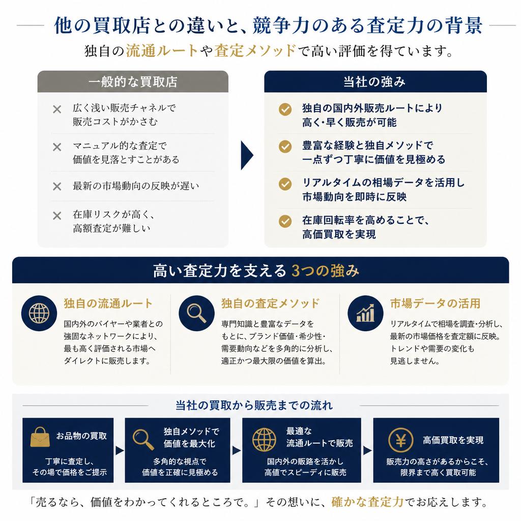 他店との違い - 競争力のある査定