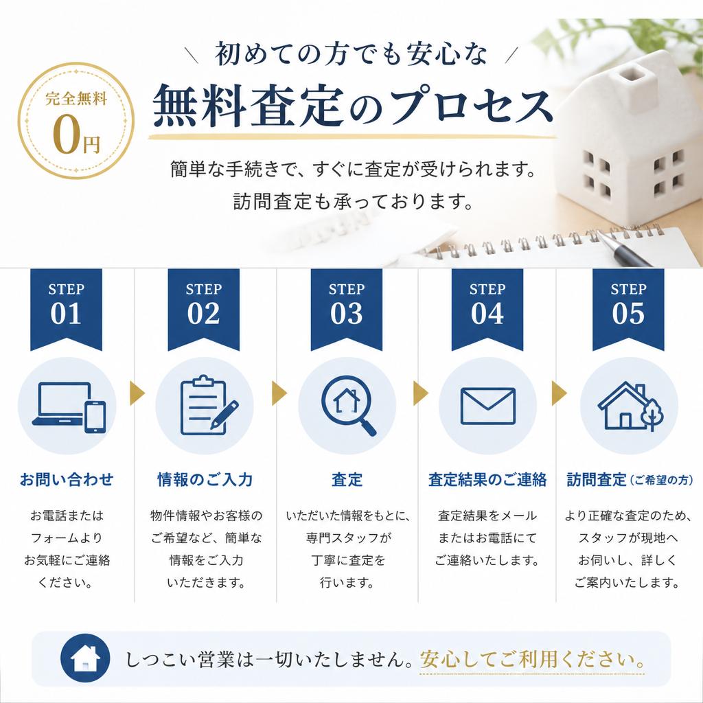 無料査定の流れ