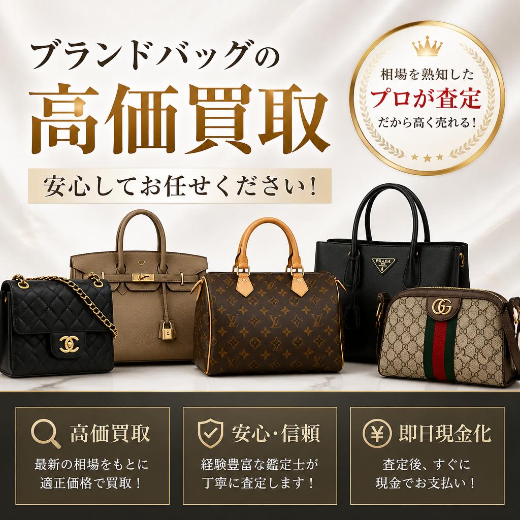 ブランドバッグの高価買取、安心してお任せください！