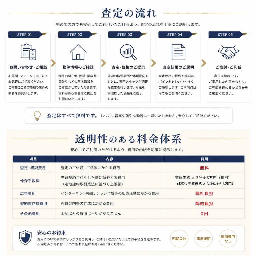 安心の査定プロセス