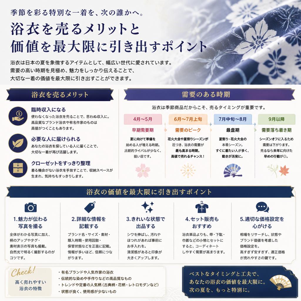 浴衣買取のメリット