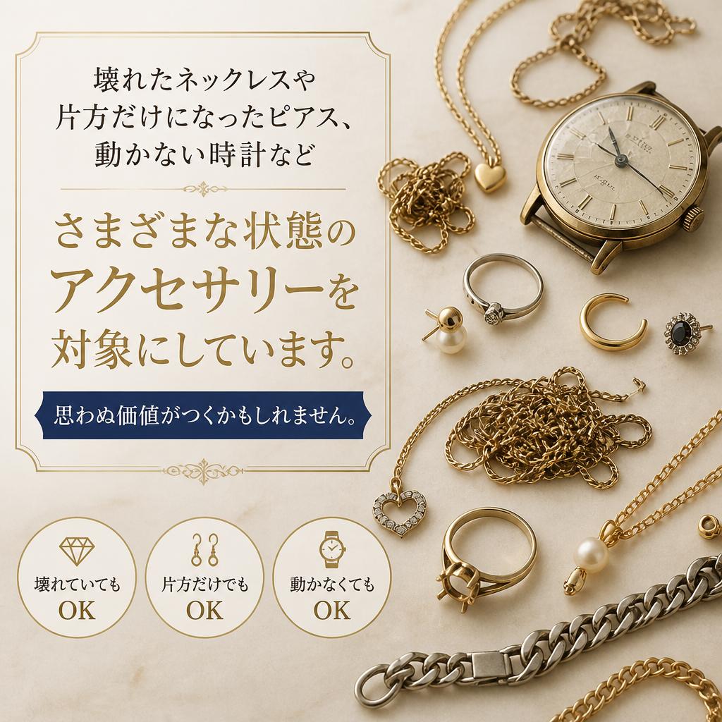 どんなアクセサリーでも査定します