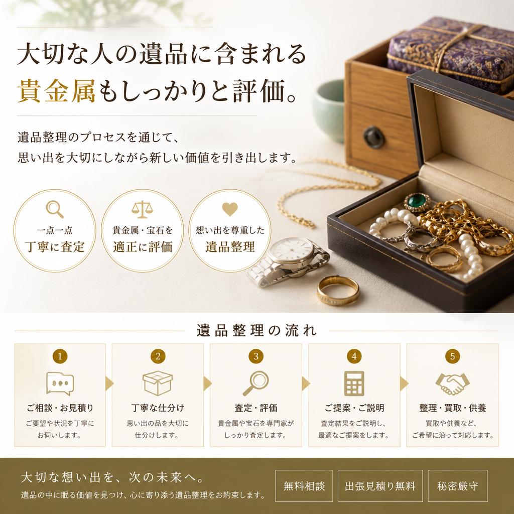 遺品整理もお任せ！