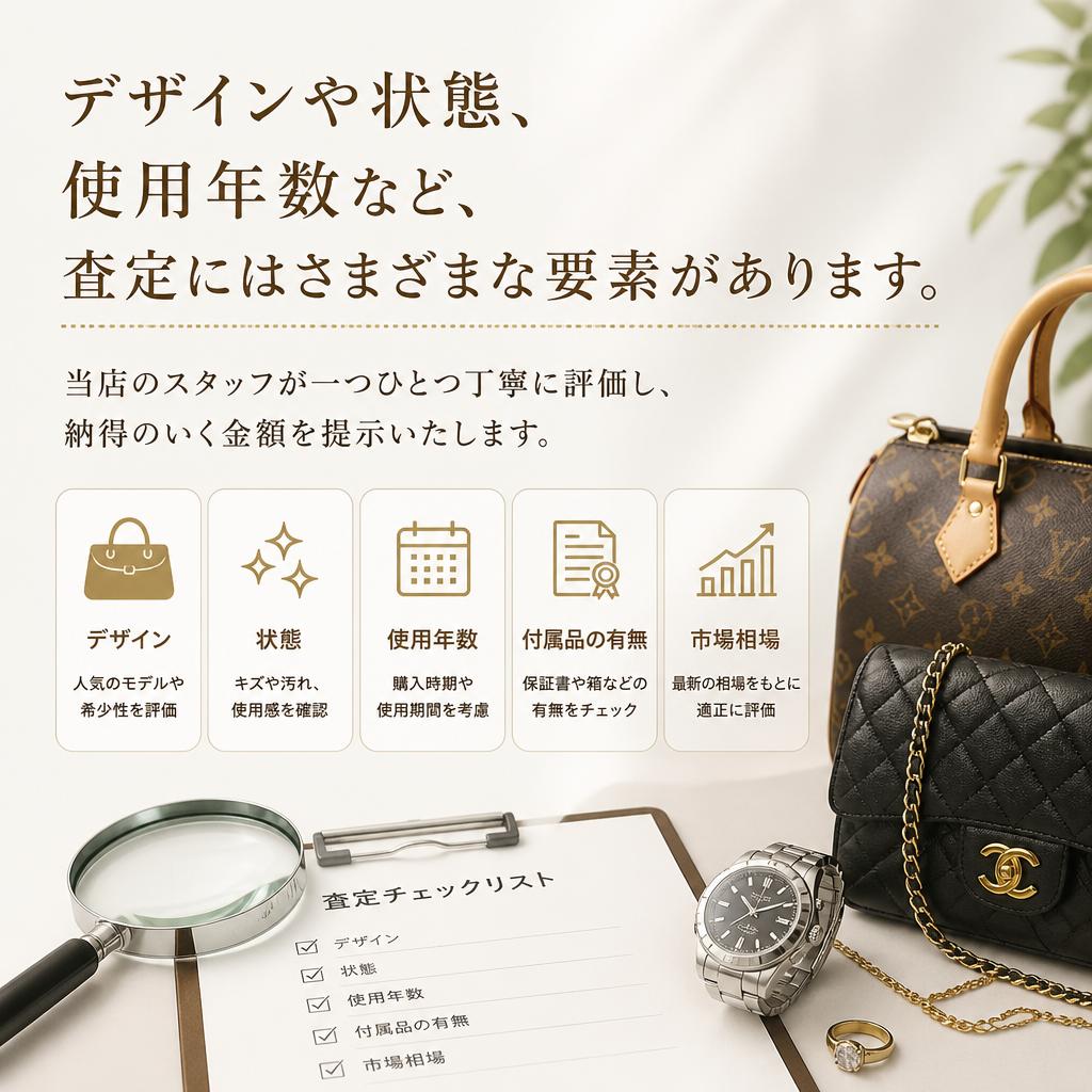 プラチナアクセサリーの査定ポイント