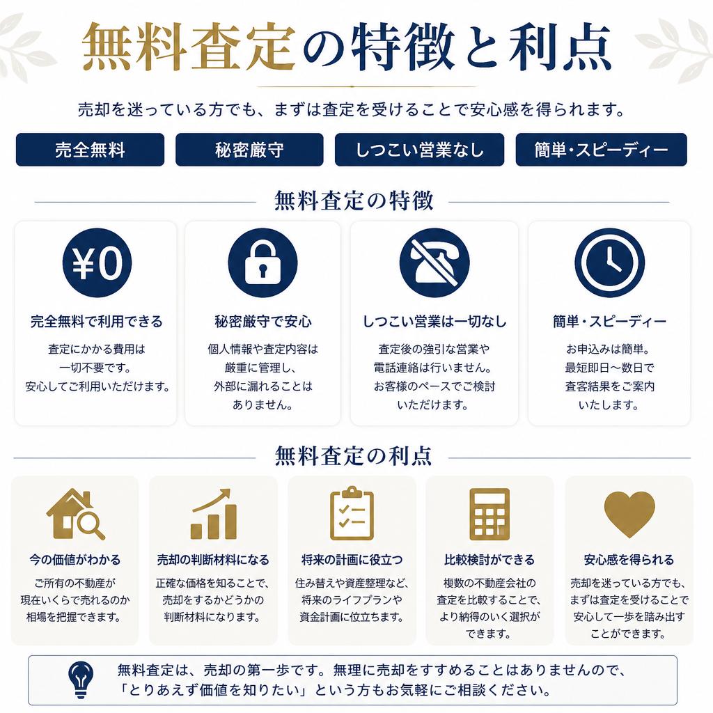 安心の無料査定