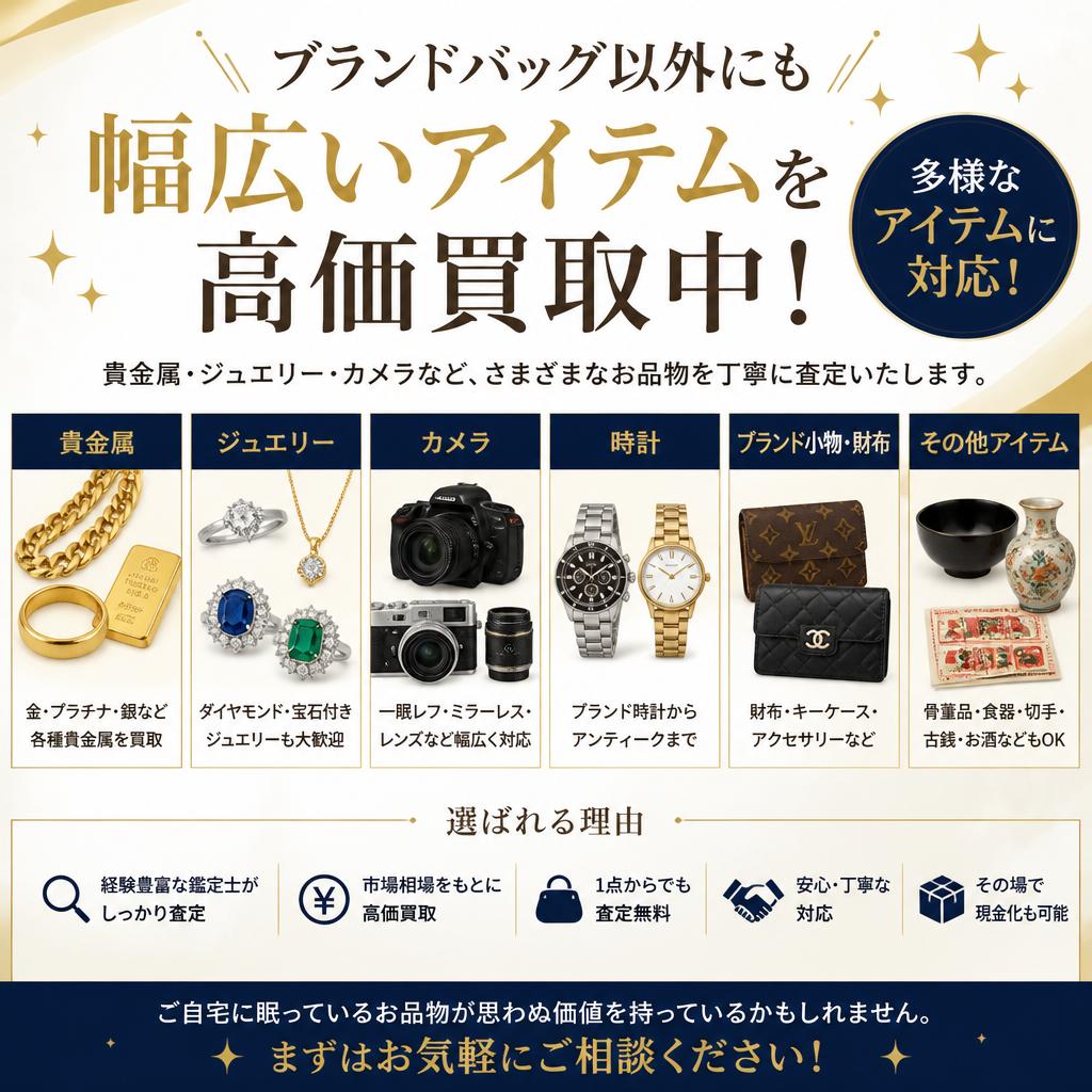 多彩な買取対象