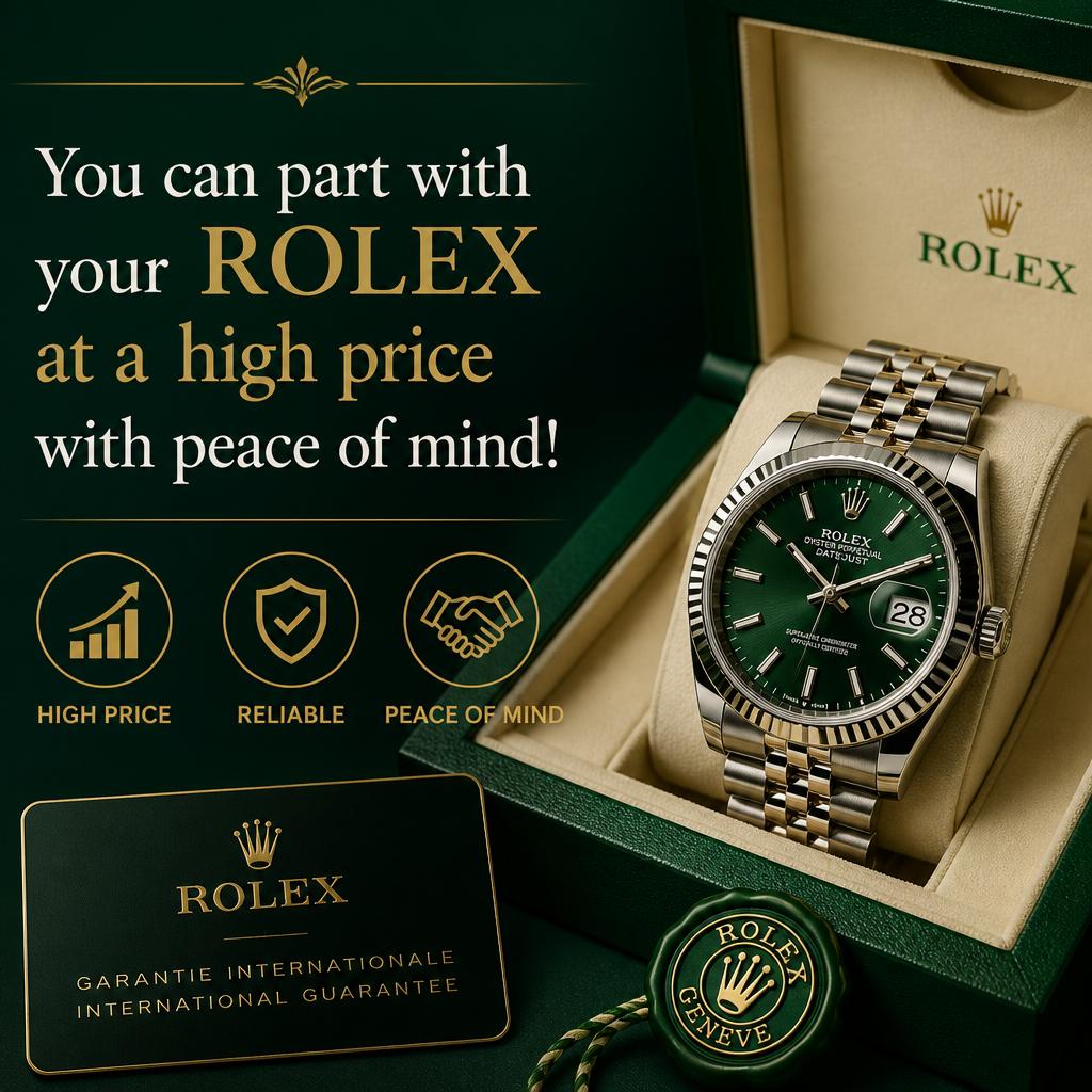 ROLEXを高価で安心して手放せる！