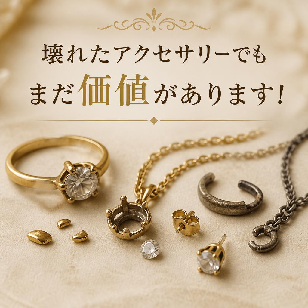 壊れたアクセサリーでもまだ価値があります！