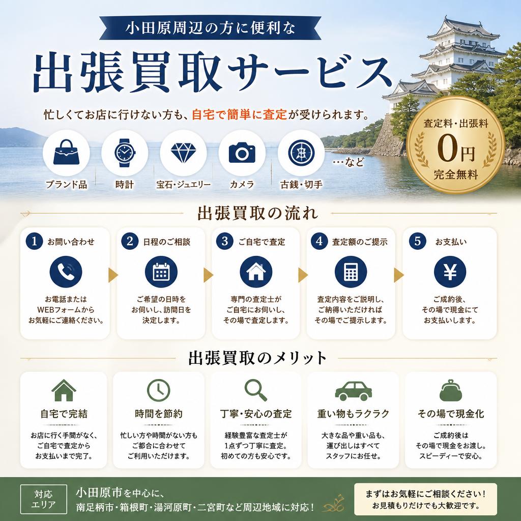 出張買取であなたの手間を省く