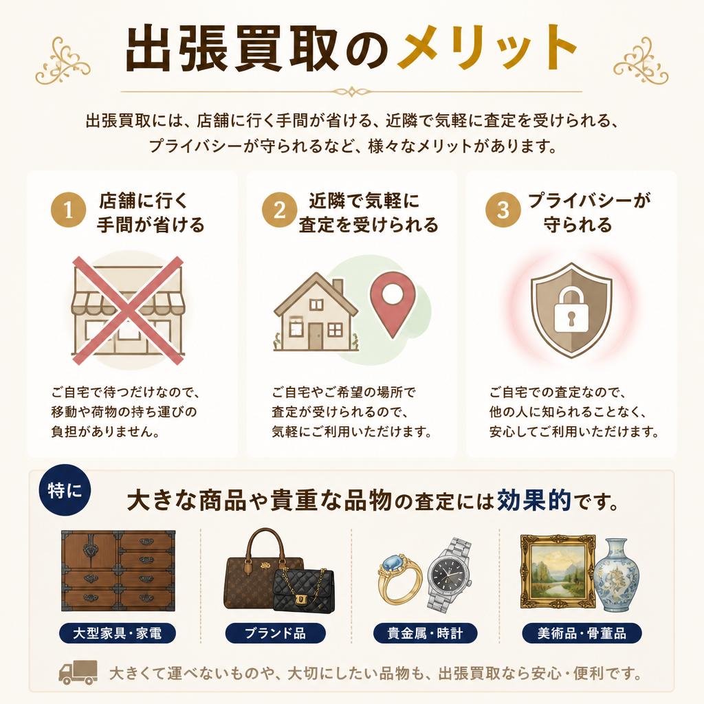 出張買取のメリット