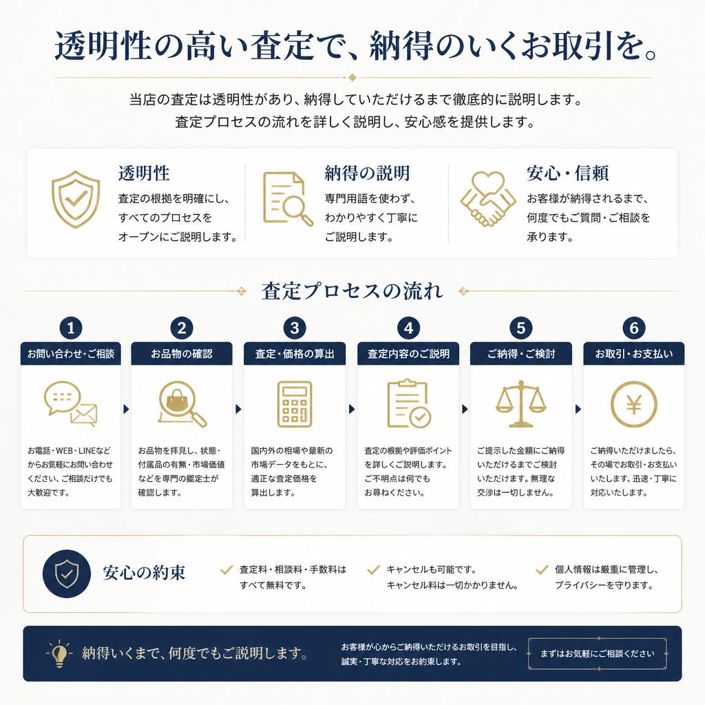 安心の査定プロセス