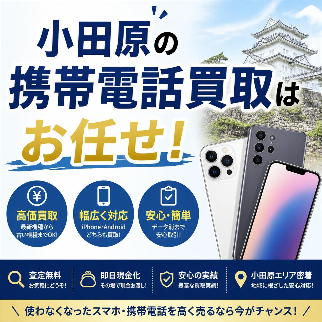 小田原の携帯電話買取はお任せ！