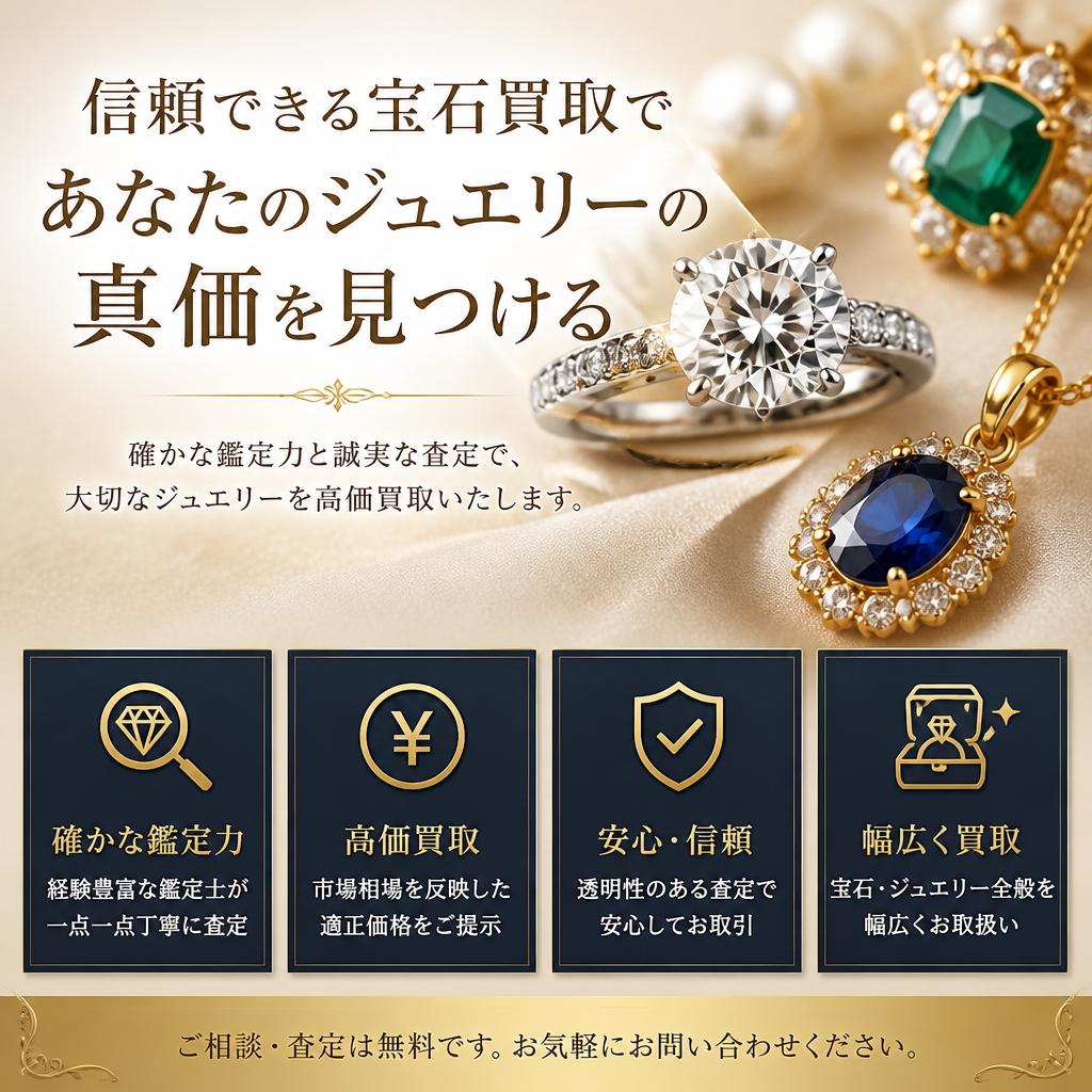 信頼できる宝石買取であなたのジュエリーの真価を見つける
