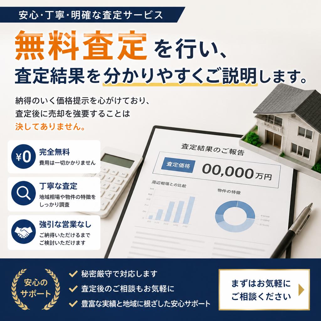 査定は無料で透明性のあるプロセス