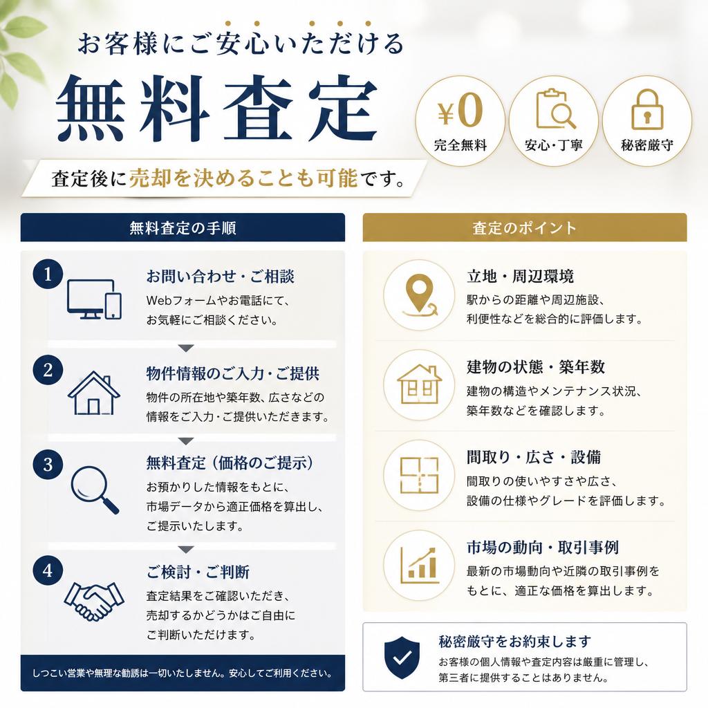 安心の無料査定