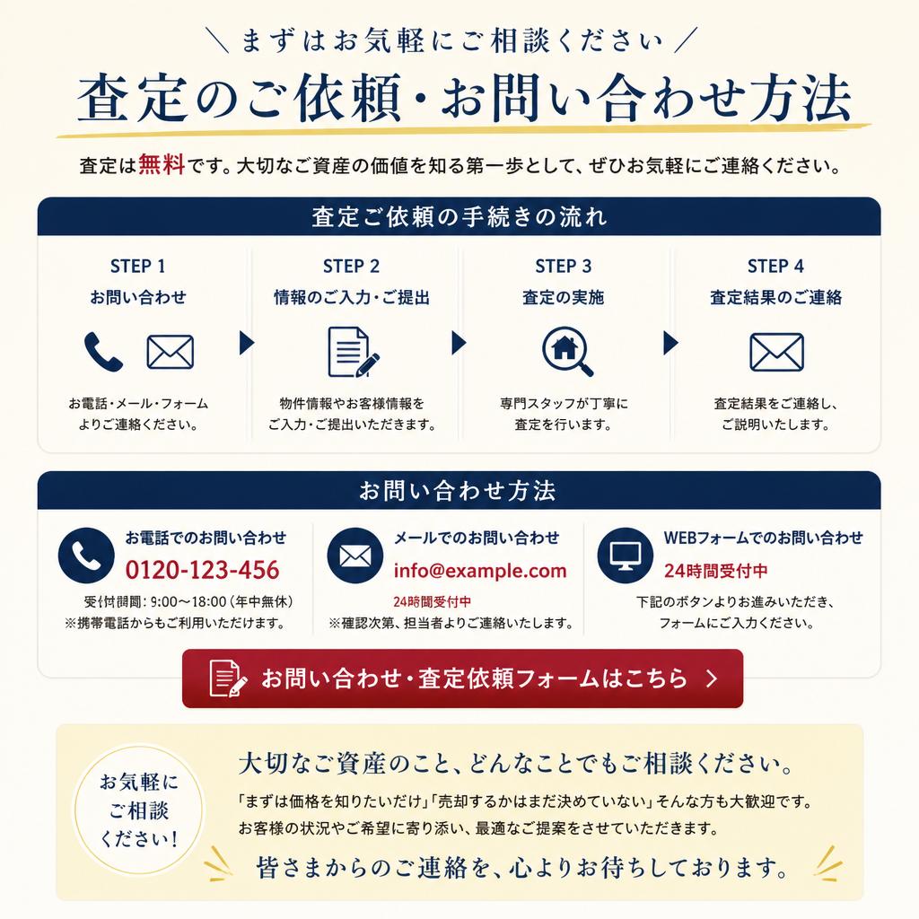 今すぐ査定を依頼しよう！