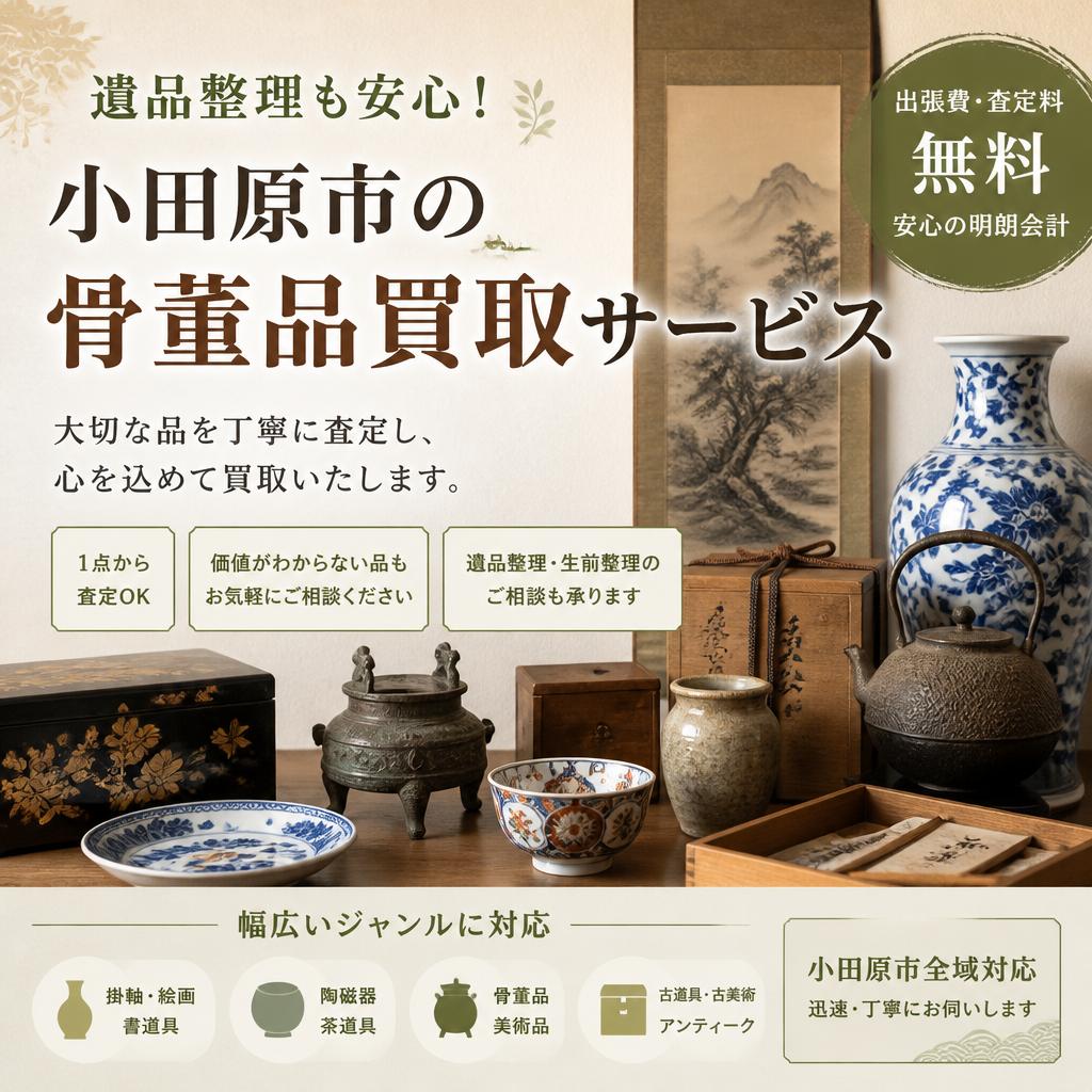 遺品整理も安心！小田原市の骨董品買取サービス