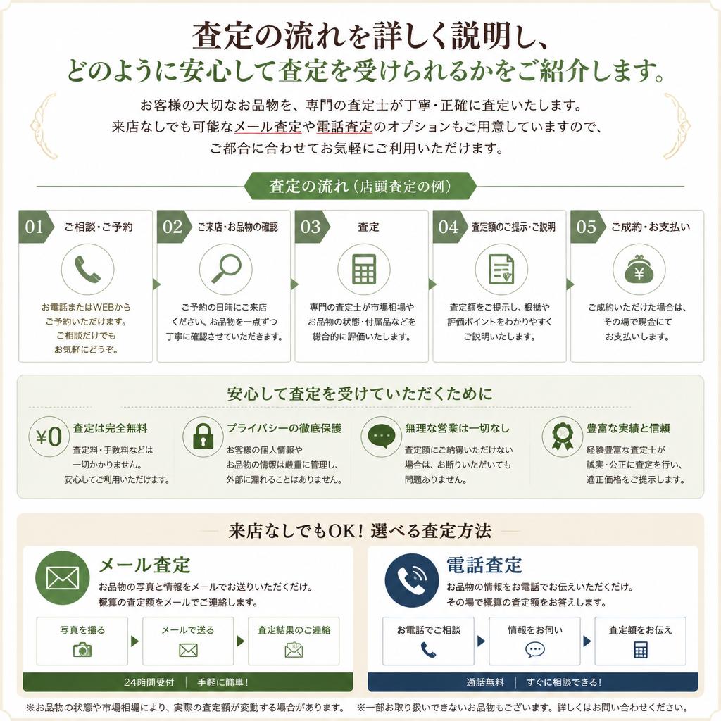 安心の査定プロセス