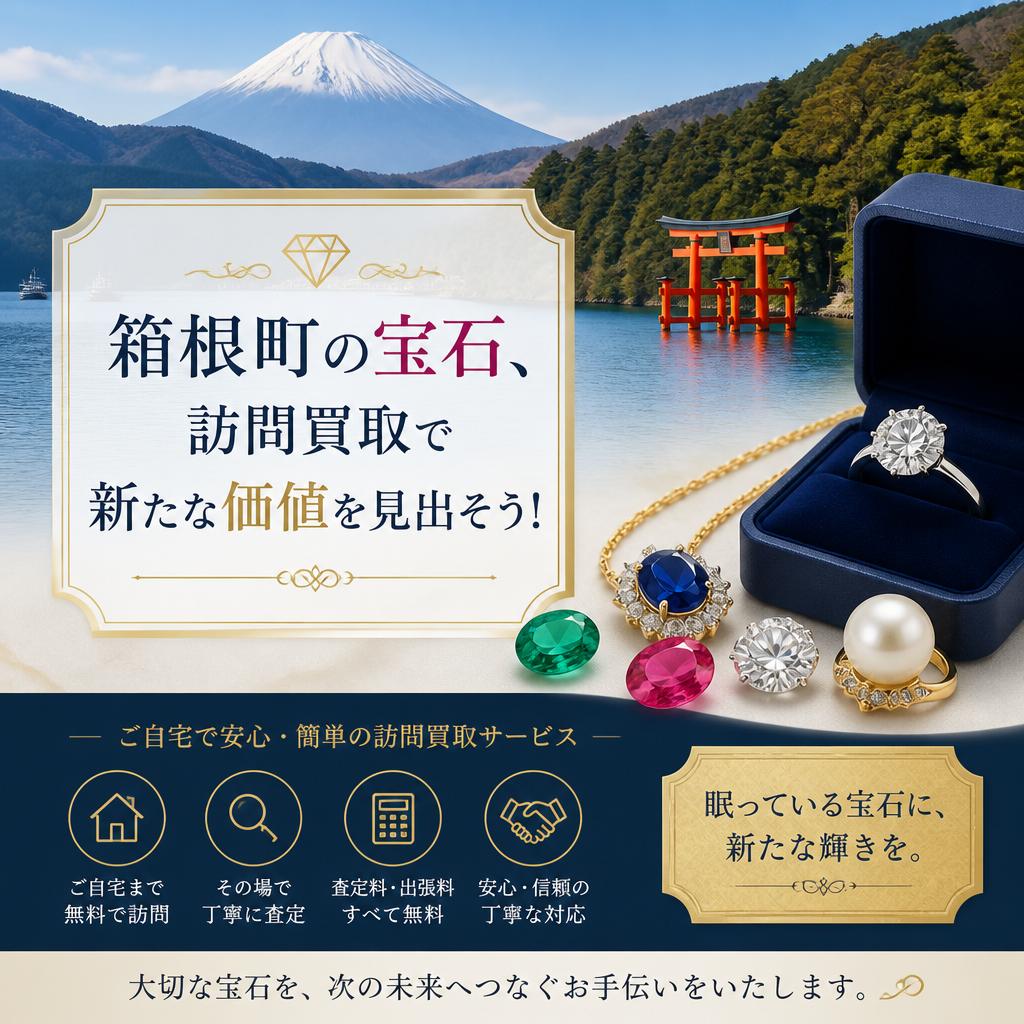 箱根町の宝石、訪問買取で新たな価値を見出そう！