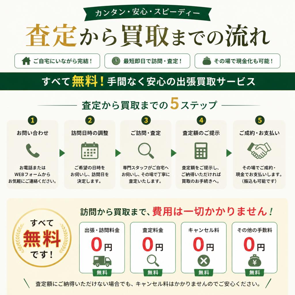 査定の流れと料金体系について