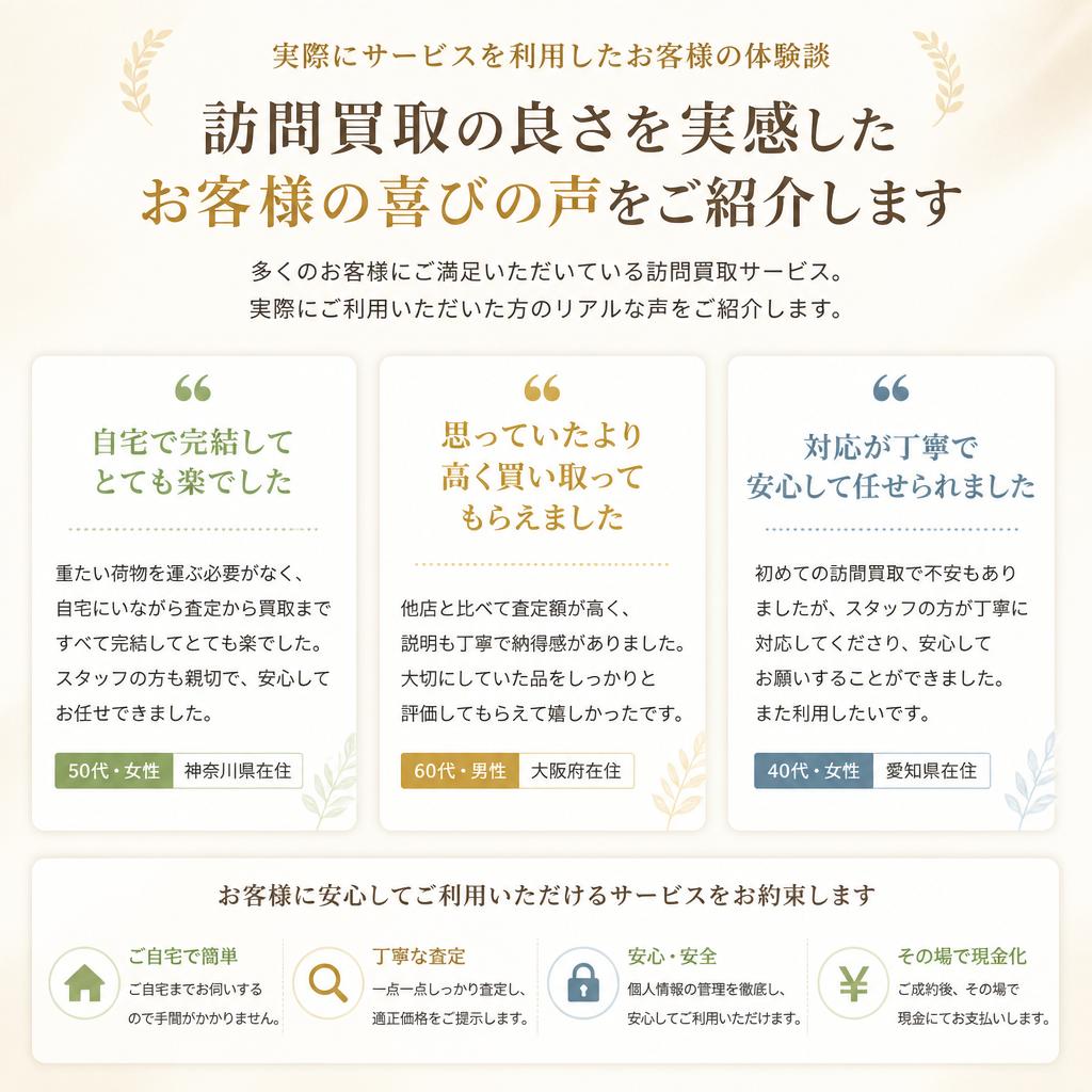 お客様の声（体験談）
